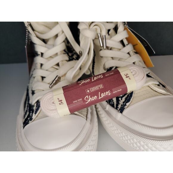 RARE Converse First String Chuck Taylor All Star Woven Floral Vibram Womens 8 - Picture 16 of 16